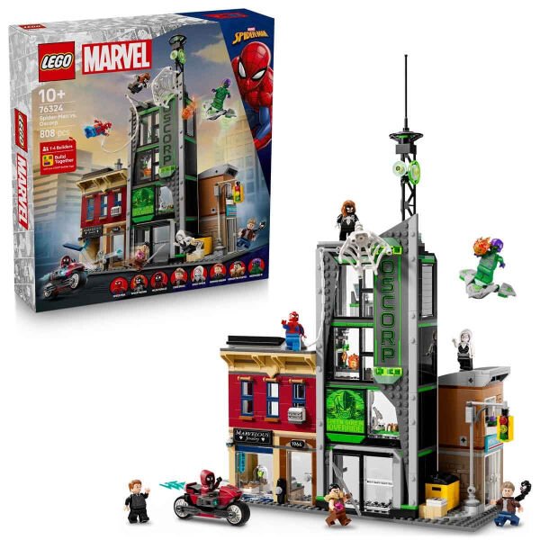 76324 Lego Marvel Örümcek Adam, Oscorpa Karşı