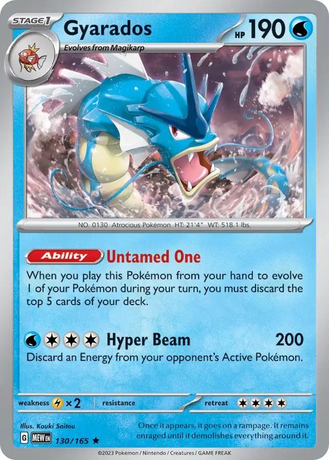 Gyarados #130 Pokemon Scarlet & Violet 151