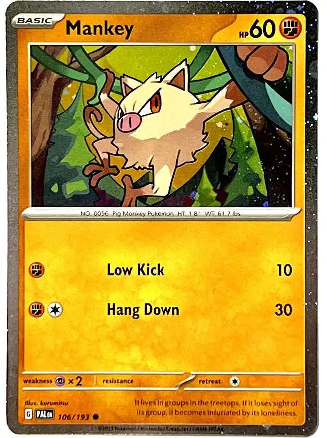 Mankey [Cosmos Holo] #106 Pokemon Paldea Evolved