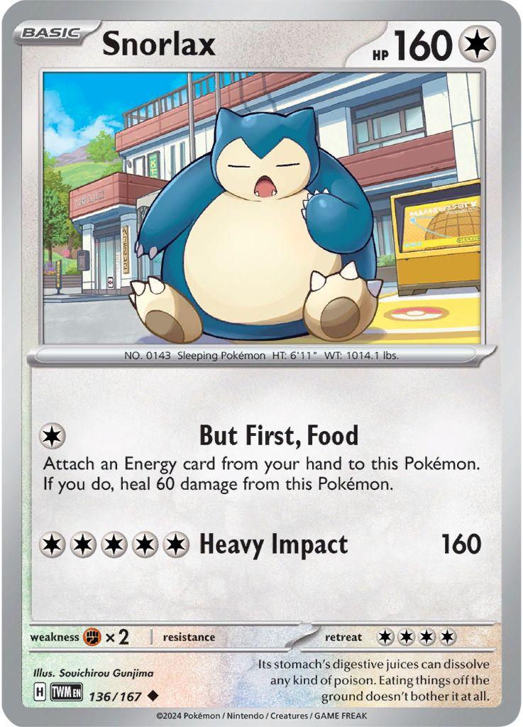 Snorlax #136 Pokemon Twilight Masquerade