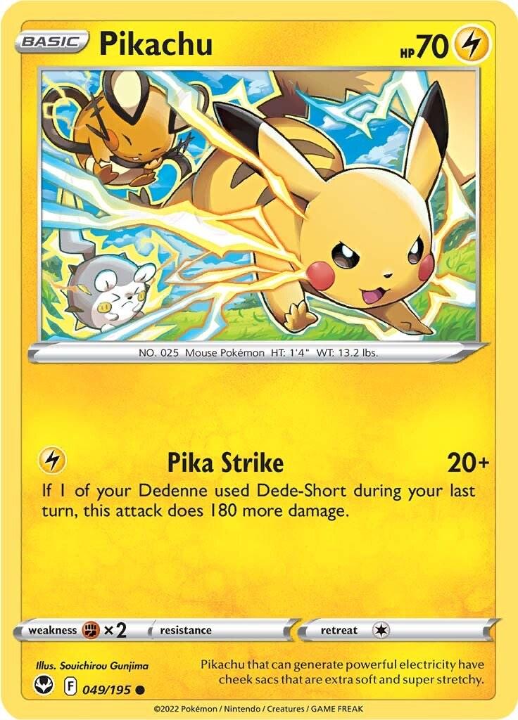 Pikachu #49 Pokemon Silver Tempest