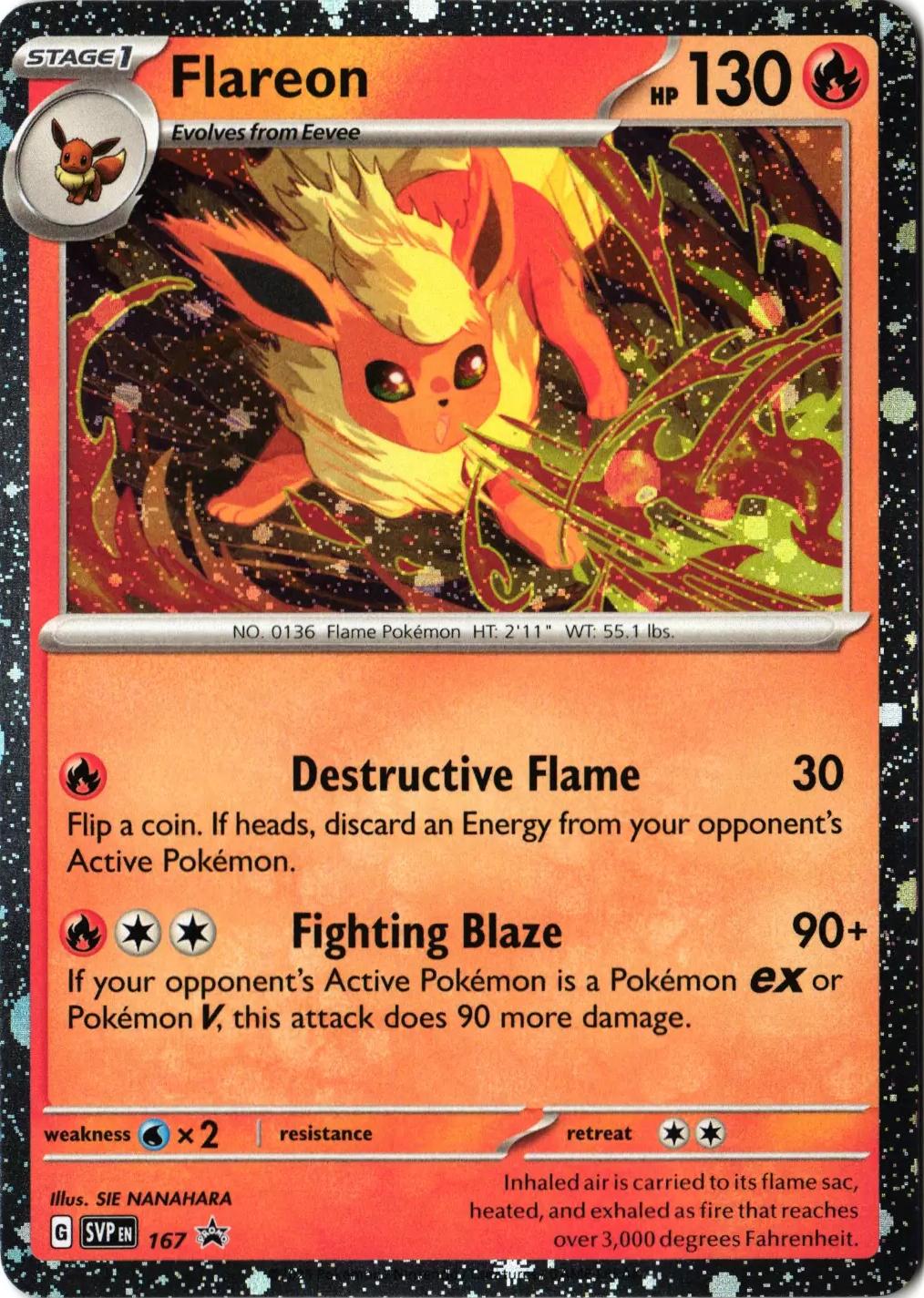Flareon [Cosmos Holo] #167 Pokemon Promo