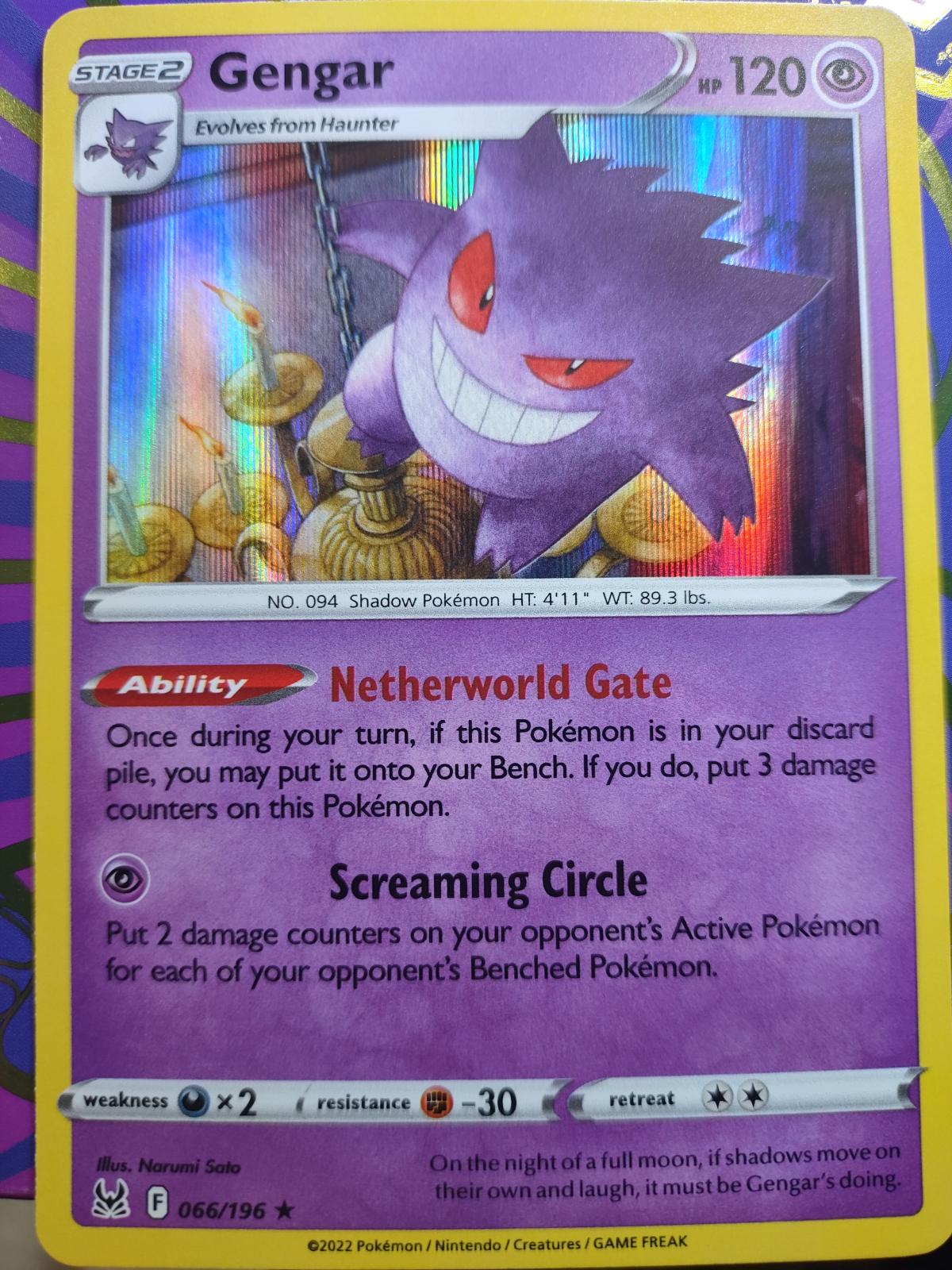 Gengar [Holo] #66 Pokemon Lost Origin