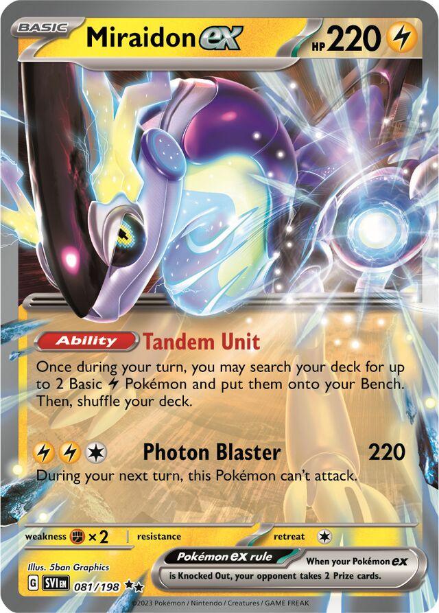 Miraidon ex #81 Pokemon Scarlet & Violet