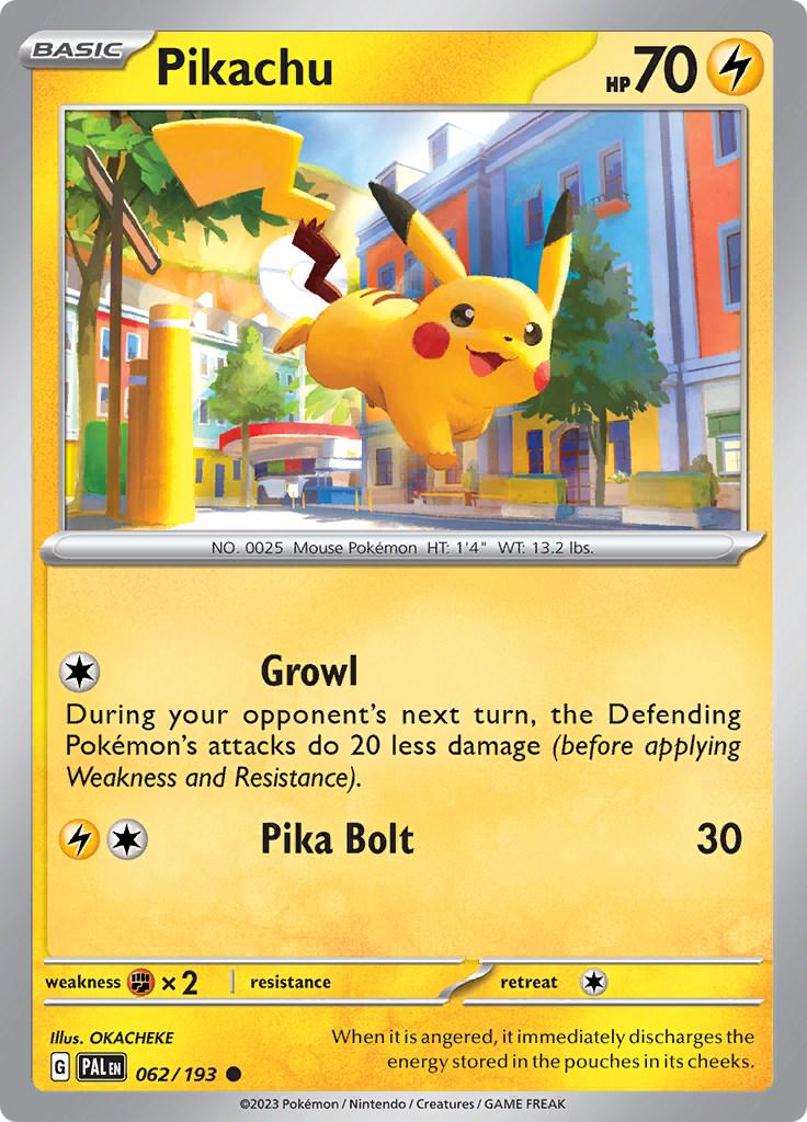 Pikachu #62 Pokemon Paldea Evolved