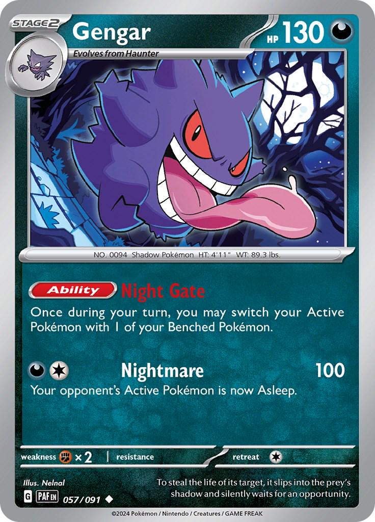 Gengar #57 Pokemon Paldean Fates
