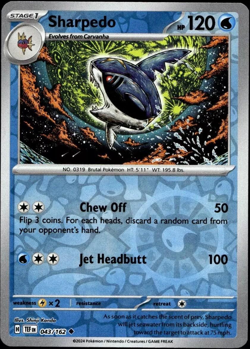 Sharpedo [Reverse Holo] #43 Pokemon Temporal Forces