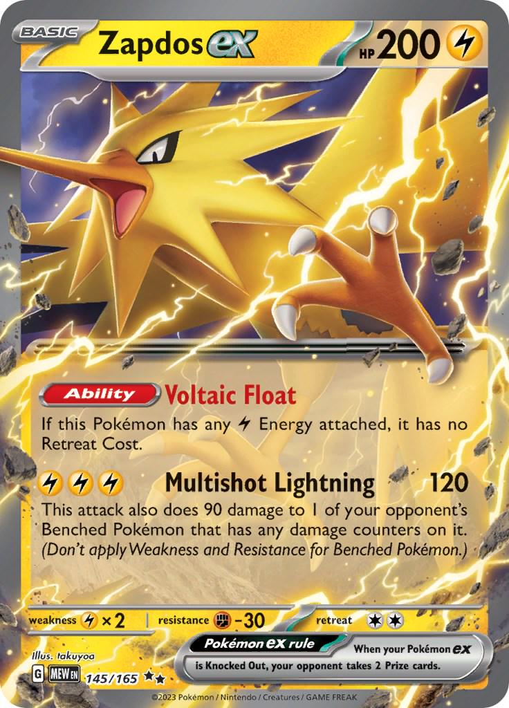 Zapdos ex #145 Pokemon Scarlet & Violet 151